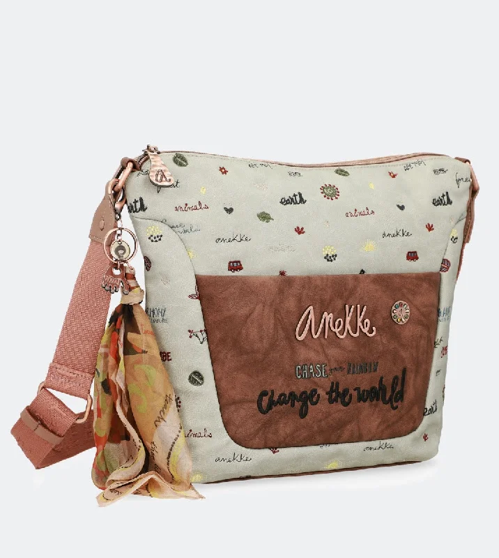 Medium - sized Canvas Crossbody Bag in Beige with Floral Print for Spring OutingsGombe printed crossbody bag Medium - sized Canvas Crossbody Bag in Beige with Floral Print for Spring OutingsGombe printed crossbody bag