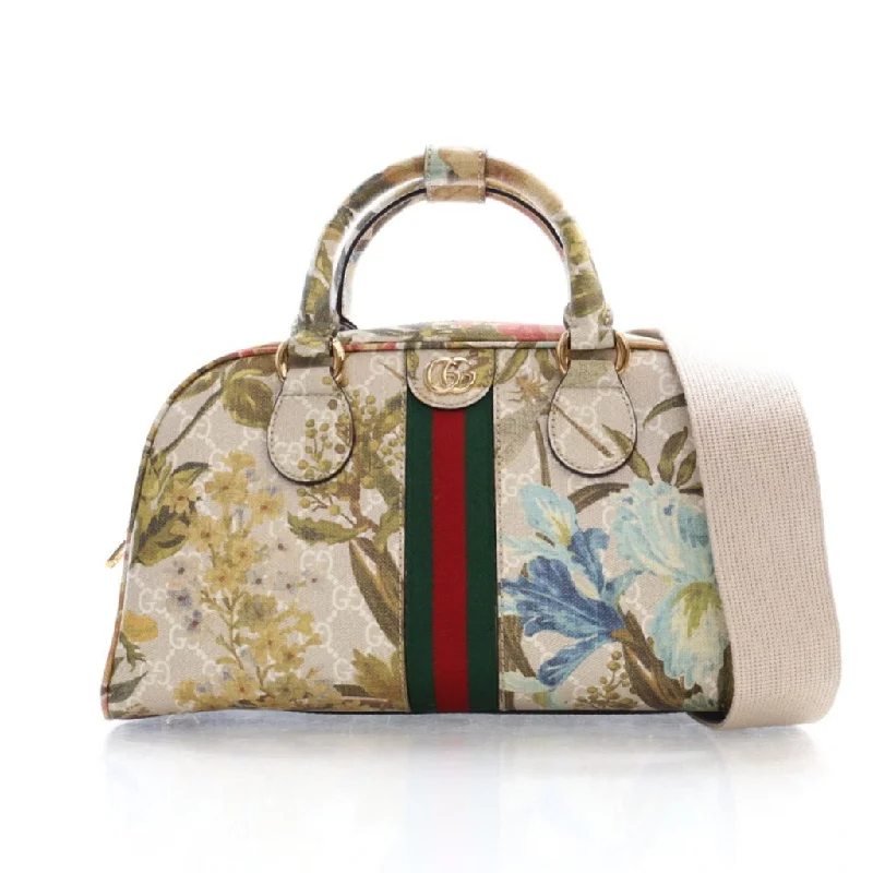 Geometric - Printed PVC Crossbody Bag in Multicolor for Trendy Street StyleGucci Ophidia Flora Boston Bag Geometric - Printed PVC Crossbody Bag in Multicolor for Trendy Street StyleGucci Ophidia Flora Boston Bag