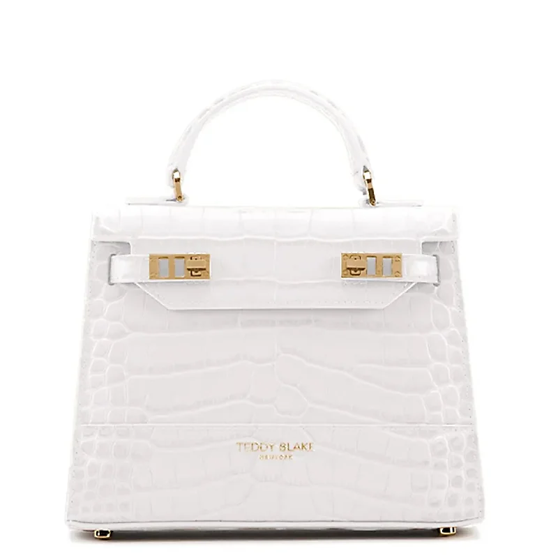 Metallic Crossbody Bag in Silver for New Year's Eve and Special CelebrationsKim Croco 9"