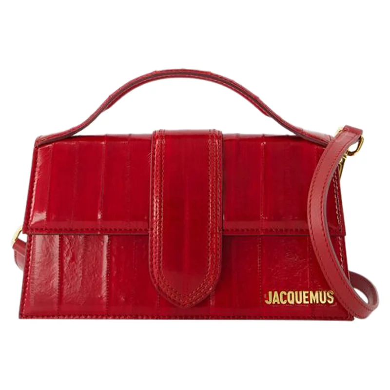 Plus - size Women's Crossbody Bag in Burgundy for Ample StorageLe Grand Bambino Crossbody - Jacquemus - Leather - Dark Red Plus - size Women's Crossbody Bag in Burgundy for Ample StorageLe Grand Bambino Crossbody - Jacquemus - Leather - Dark Red