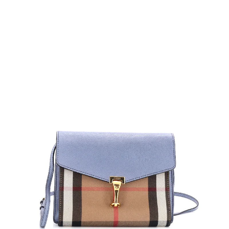Embroidered Silk Crossbody Bag in Purple for Formal Events and WeddingsMacken Crossbody Bag Leather and House Check Canvas Small Embroidered Silk Crossbody Bag in Purple for Formal Events and WeddingsMacken Crossbody Bag Leather and House Check Canvas Small