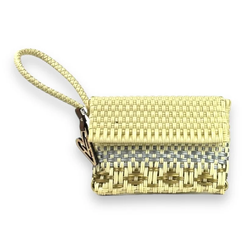 Large Sequin Clutch in Gold for Red - Carpet EventsMaria Victoria | Shine CA | Upcycled, Handwoven, Wristlet