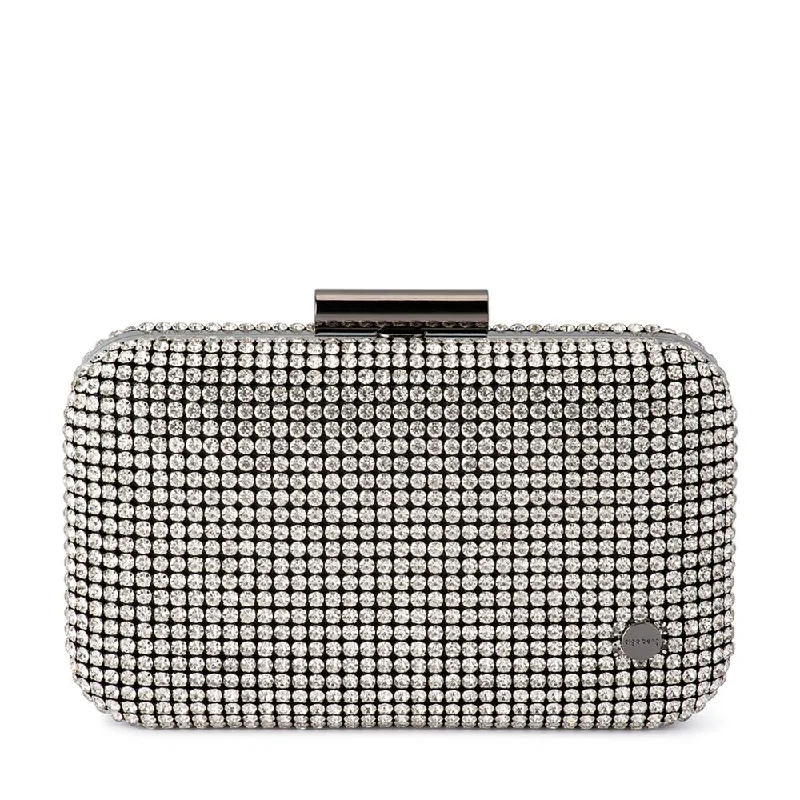 Suede Clutch with Tassel Details in Olive for Fall SoireesMIAMI Crystal Clutch