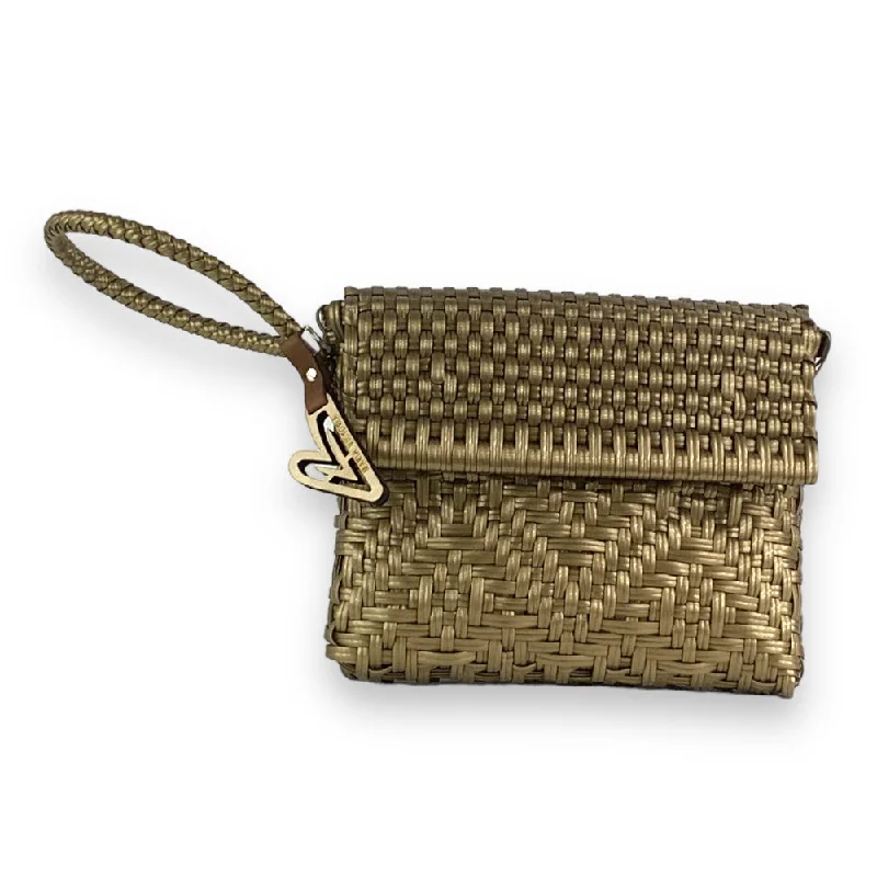 Women's Small Beaded Clutch in Silver for New Year's Eve PartyMonochrome Gold CA