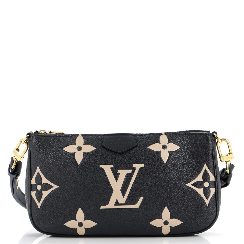 Hand - painted Canvas Crossbody Bag in Yellow for a Unique and Artistic LookMulti Pochette Accessoires Bicolor Monogram Empreinte Giant Hand - painted Canvas Crossbody Bag in Yellow for a Unique and Artistic LookMulti Pochette Accessoires Bicolor Monogram Empreinte Giant