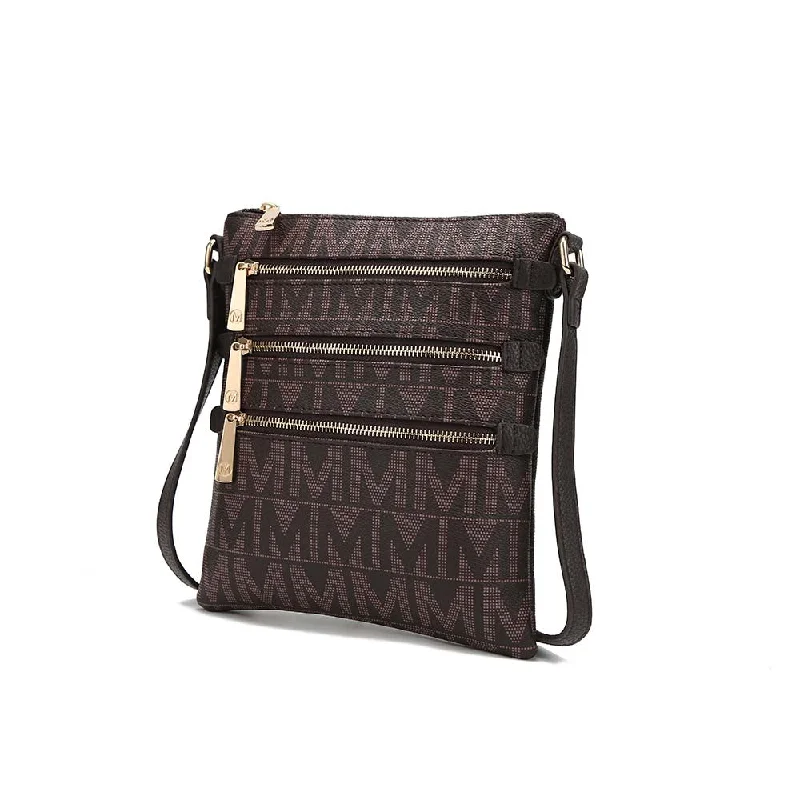 Leather - Trimmed Denim Crossbody Bag in Blue for a Vintage - Inspired LookMya M Signature Crossbody Bag by Mia K Leather - Trimmed Denim Crossbody Bag in Blue for a Vintage - Inspired LookMya M Signature Crossbody Bag by Mia K