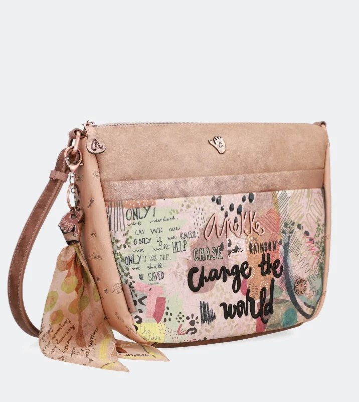 Hand - painted Canvas Crossbody Bag in Yellow for a Unique and Artistic LookNature crossbody bag with a front pocket Hand - painted Canvas Crossbody Bag in Yellow for a Unique and Artistic LookNature crossbody bag with a front pocket