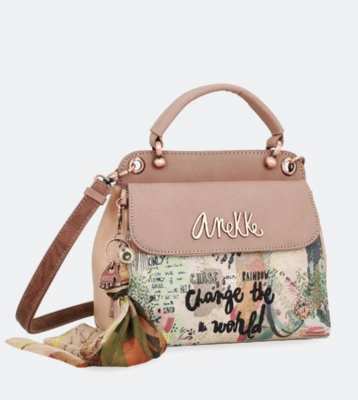 Women's Crossbody Bag with Magnetic Closure in White for Quick AccessNature double compartment handbag Women's Crossbody Bag with Magnetic Closure in White for Quick AccessNature double compartment handbag