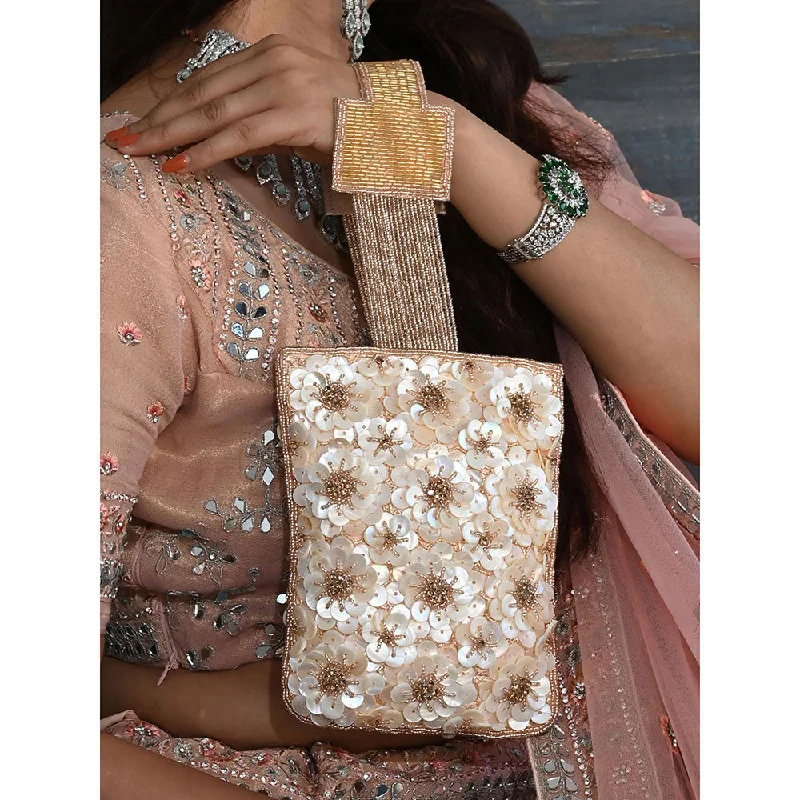 Velvet Clutch Bag in Burgundy with Crystal Embellishments for Formal DinnersOdette Cream Beads Embroidered Clutch for Women Velvet Clutch Bag in Burgundy with Crystal Embellishments for Formal DinnersOdette Cream Beads Embroidered Clutch for Women