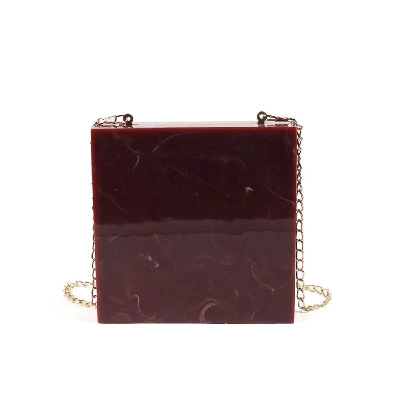 Women's Small Beaded Clutch in Silver for New Year's Eve PartyOdette Maroon Resin Statement Clutch Women's Small Beaded Clutch in Silver for New Year's Eve PartyOdette Maroon Resin Statement Clutch