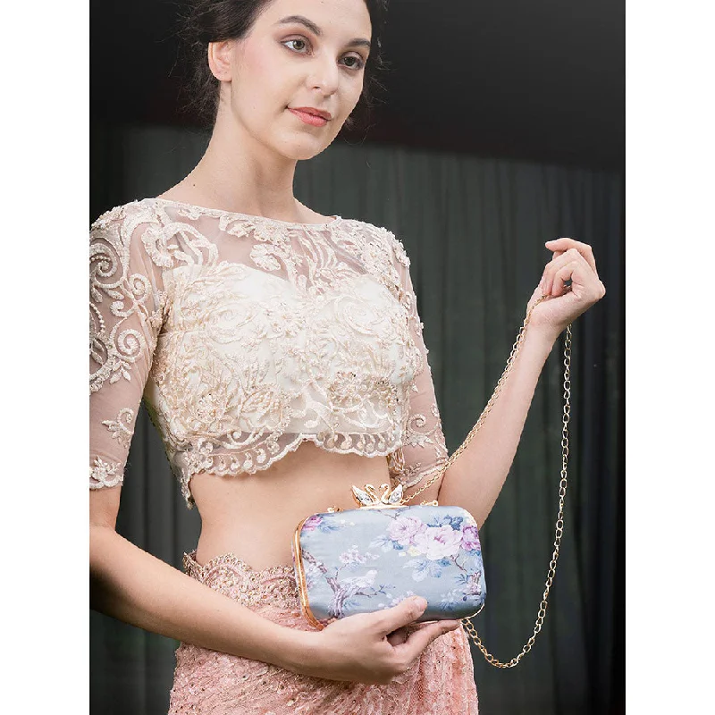 Women's Metallic Leather Clutch in Rose Gold for Valentine's DateOdette Multi-Color Printed Clutch Women's Metallic Leather Clutch in Rose Gold for Valentine's DateOdette Multi-Color Printed Clutch