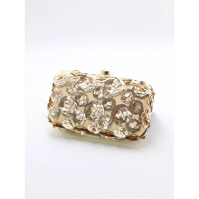 Pearl - Embellished Clutch in Cream for Bridal ShowersOdette Resplendent Flowery Clutch Pearl - Embellished Clutch in Cream for Bridal ShowersOdette Resplendent Flowery Clutch
