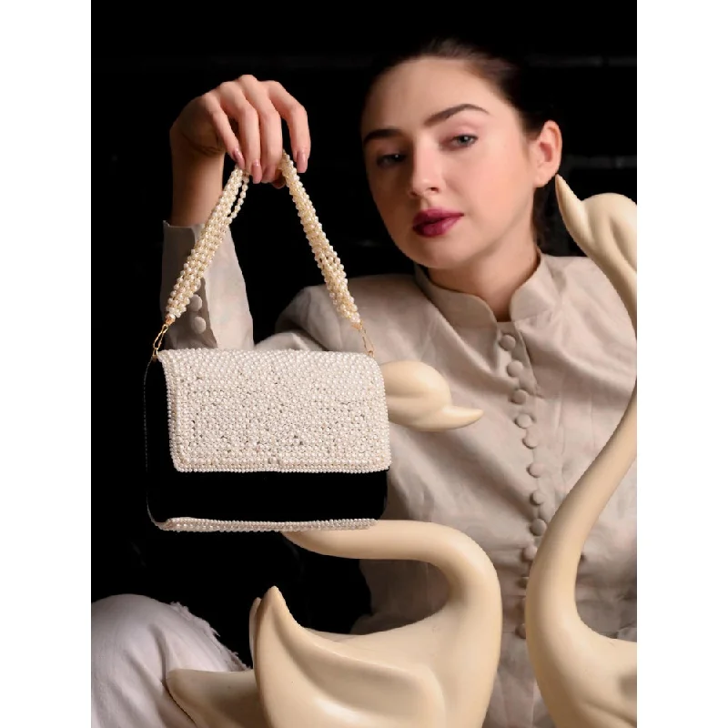 Pearl - Embellished Clutch in Cream for Bridal ShowersOdette White Pearl Embellished Clutch Pearl - Embellished Clutch in Cream for Bridal ShowersOdette White Pearl Embellished Clutch