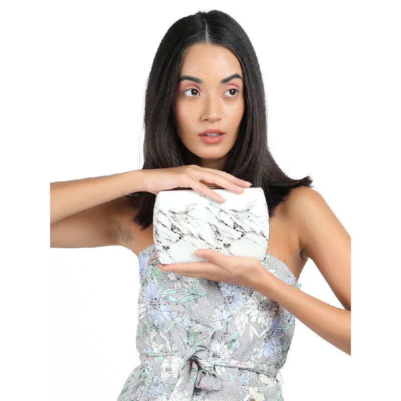 Large Sequin Clutch in Gold for Red - Carpet EventsOdette White Tie & Dye Clutch