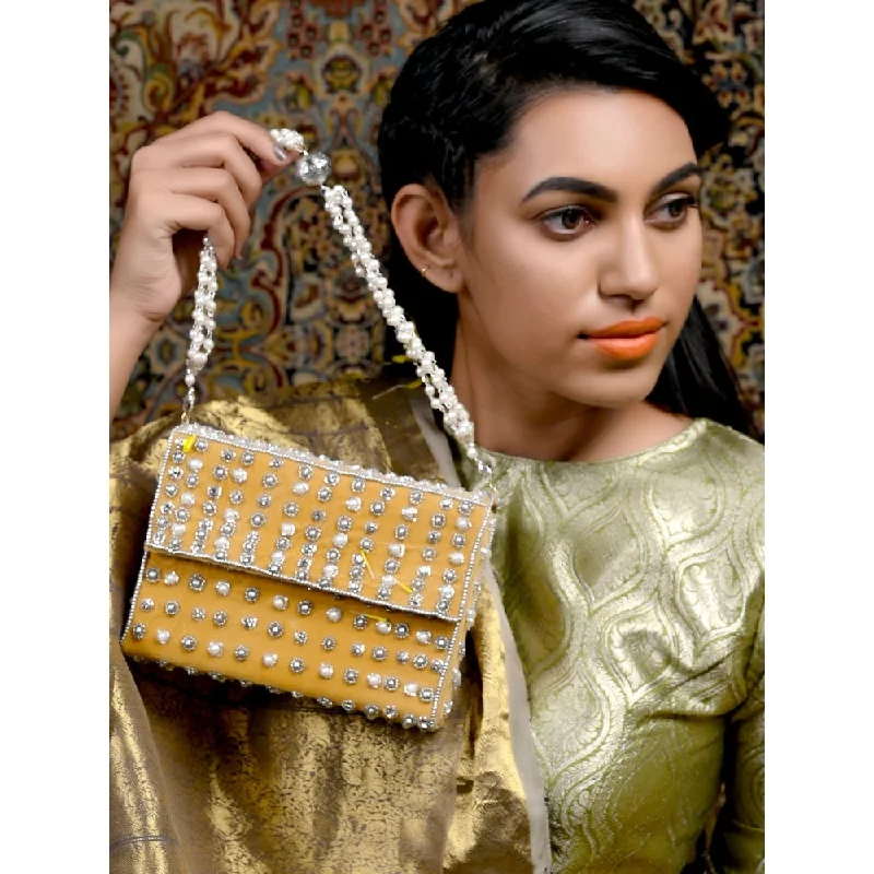 Bejeweled Clutch in Purple for Opera PerformancesOdette Yellow Embellished Box Clutch Bejeweled Clutch in Purple for Opera PerformancesOdette Yellow Embellished Box Clutch