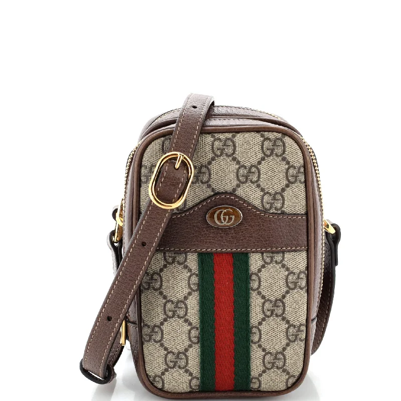 Women's Crossbody Bag with Chain Strap in Gold for a Glamorous TouchOphidia Double Zip Crossbody Bag GG Coated Canvas Mini Women's Crossbody Bag with Chain Strap in Gold for a Glamorous TouchOphidia Double Zip Crossbody Bag GG Coated Canvas Mini