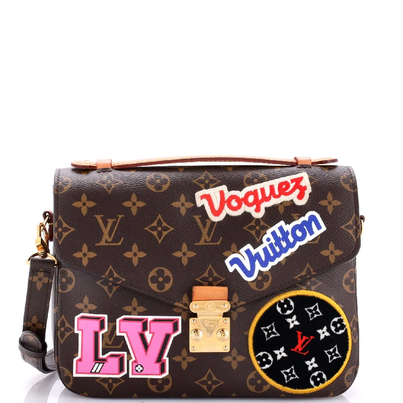 Hand - painted Canvas Crossbody Bag in Yellow for a Unique and Artistic LookPochette Metis Limited Edition Patches Monogram Canvas Hand - painted Canvas Crossbody Bag in Yellow for a Unique and Artistic LookPochette Metis Limited Edition Patches Monogram Canvas