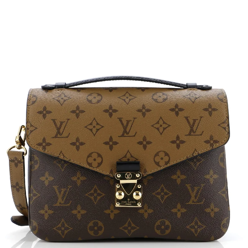 Plus - size Women's Crossbody Bag in Burgundy for Ample StoragePochette Metis Reverse Monogram Canvas Plus - size Women's Crossbody Bag in Burgundy for Ample StoragePochette Metis Reverse Monogram Canvas