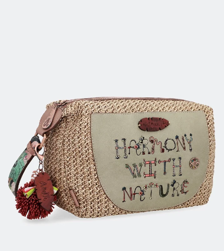 Straw Crossbody Bag in Natural Color for Beach Vacations and Summer DaysPrinted raffia crossbody bag Straw Crossbody Bag in Natural Color for Beach Vacations and Summer DaysPrinted raffia crossbody bag