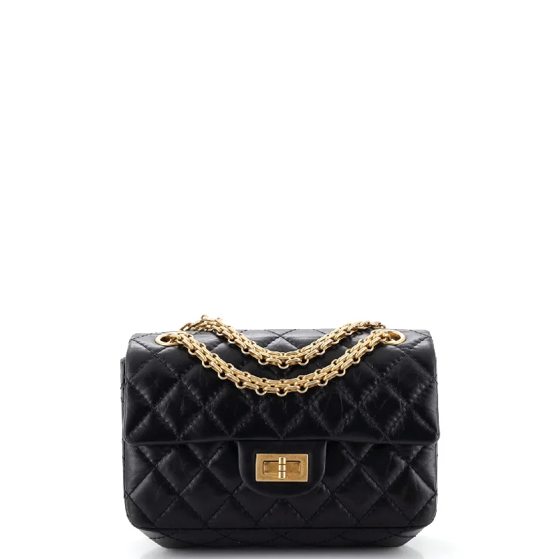 Plus - size Women's Crossbody Bag in Burgundy for Ample StorageReissue 2.55 Flap Bag Quilted Aged Calfskin Mini Plus - size Women's Crossbody Bag in Burgundy for Ample StorageReissue 2.55 Flap Bag Quilted Aged Calfskin Mini
