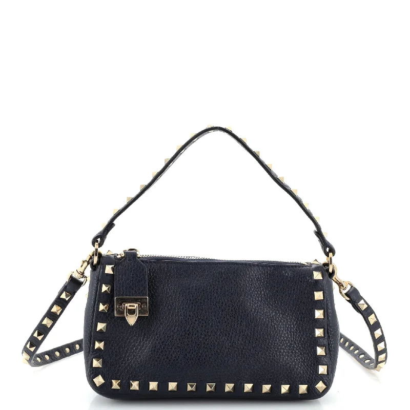 Embroidered Silk Crossbody Bag in Purple for Formal Events and WeddingsRockstud Flip Lock Zipped Handle Crossbody Bag Grainy Leather Small Embroidered Silk Crossbody Bag in Purple for Formal Events and WeddingsRockstud Flip Lock Zipped Handle Crossbody Bag Grainy Leather Small