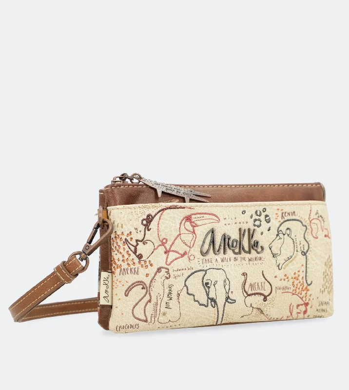 Medium - sized Canvas Crossbody Bag in Beige with Floral Print for Spring OutingsSafari Fusion Crossbody bag Medium - sized Canvas Crossbody Bag in Beige with Floral Print for Spring OutingsSafari Fusion Crossbody bag