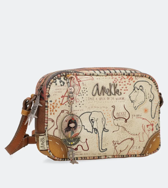 Hand - painted Canvas Crossbody Bag in Yellow for a Unique and Artistic LookSafari Fusion Rectangular crossbody bag Hand - painted Canvas Crossbody Bag in Yellow for a Unique and Artistic LookSafari Fusion Rectangular crossbody bag