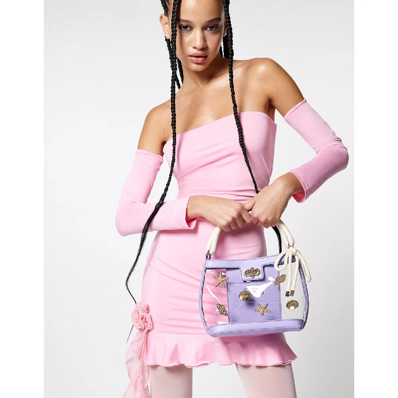 Women's Mini Crossbody Bag in Pink Velvet with Rhinestone Accents for Girls' Nights OutSeas The Day Bucket Bag Lilac Women's Mini Crossbody Bag in Pink Velvet with Rhinestone Accents for Girls' Nights OutSeas The Day Bucket Bag Lilac