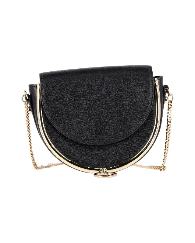 Women's Small Leather Crossbody Bag in Black with Gold Hardware for Evening PartiesSee by Chloé Mara Evening Bag in Black Leather Women's Small Leather Crossbody Bag in Black with Gold Hardware for Evening PartiesSee by Chloé Mara Evening Bag in Black Leather