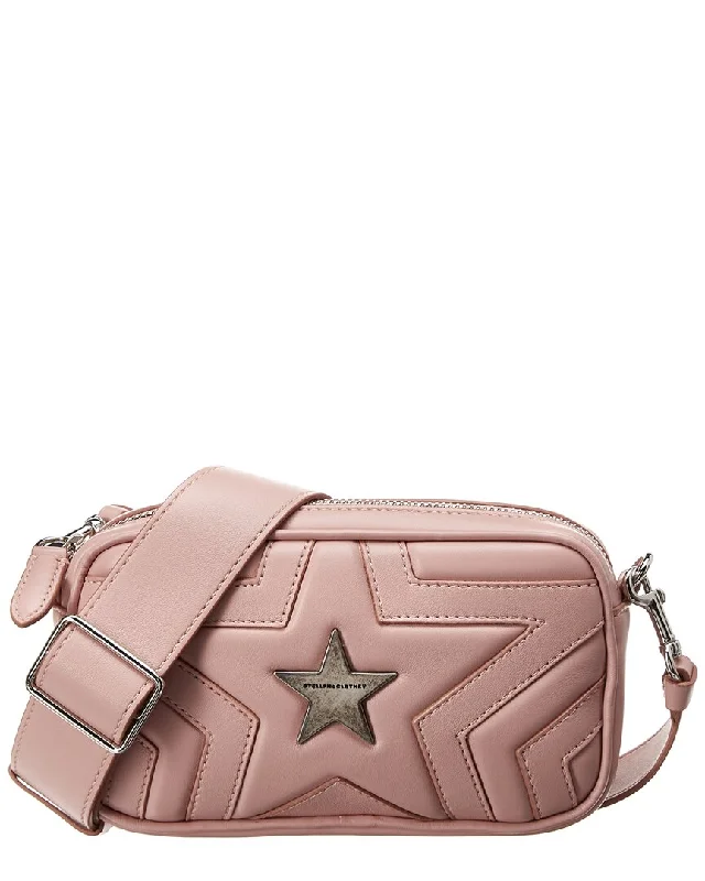 Women's Mini Crossbody Bag in Pink Velvet with Rhinestone Accents for Girls' Nights OutStella McCartney Star Alter Leather Crossbody Women's Mini Crossbody Bag in Pink Velvet with Rhinestone Accents for Girls' Nights OutStella McCartney Star Alter Leather Crossbody