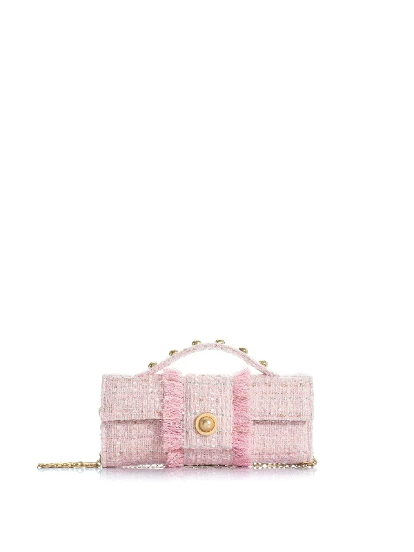 Women's Faux Fur Clutch in White for Winter BallsThe Amalfi Allongé