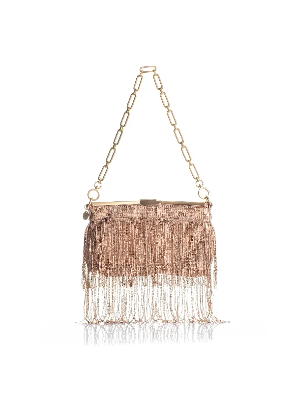 Suede Clutch with Tassel Details in Olive for Fall SoireesThe Sea Anemone