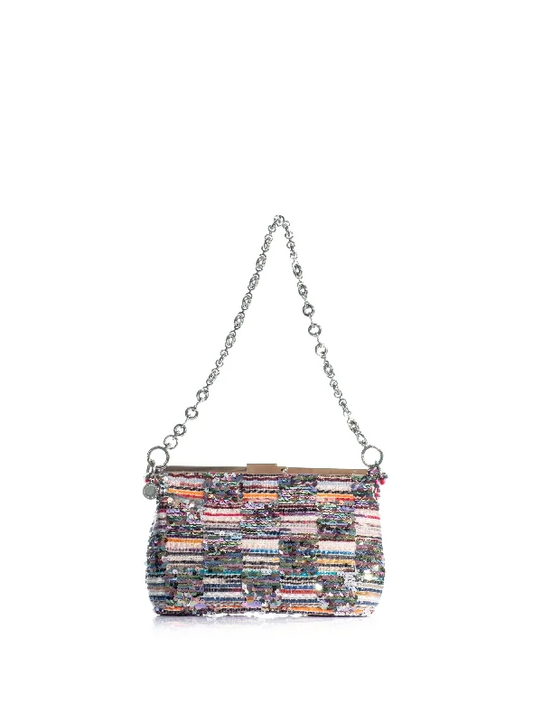 Women's Metallic Leather Clutch in Rose Gold for Valentine's DateThe Sea Anemone