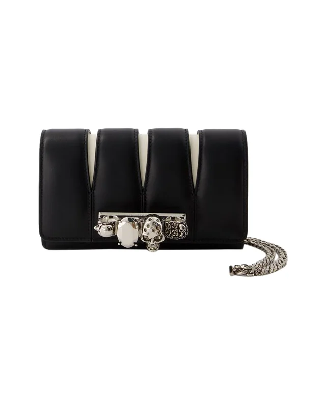 Embroidered Silk Crossbody Bag in Purple for Formal Events and WeddingsThe Slash Crossbody - Alexander Mcqueen - Leather - Black Embroidered Silk Crossbody Bag in Purple for Formal Events and WeddingsThe Slash Crossbody - Alexander Mcqueen - Leather - Black