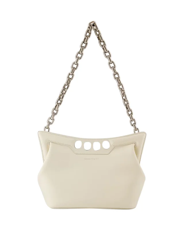 Women's Crossbody Bag with Multiple Compartments in Gray for Organized Daily UseThe Small Peak Hobo Bag - Alexander McQueen - Leather - Soft Ivory Women's Crossbody Bag with Multiple Compartments in Gray for Organized Daily UseThe Small Peak Hobo Bag - Alexander McQueen - Leather - Soft Ivory