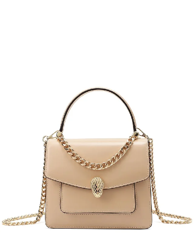 Women's Crossbody Bag with Magnetic Closure in White for Quick AccessTiffany & Fred Paris Smooth Leather Top Handle Crossbody Women's Crossbody Bag with Magnetic Closure in White for Quick AccessTiffany & Fred Paris Smooth Leather Top Handle Crossbody