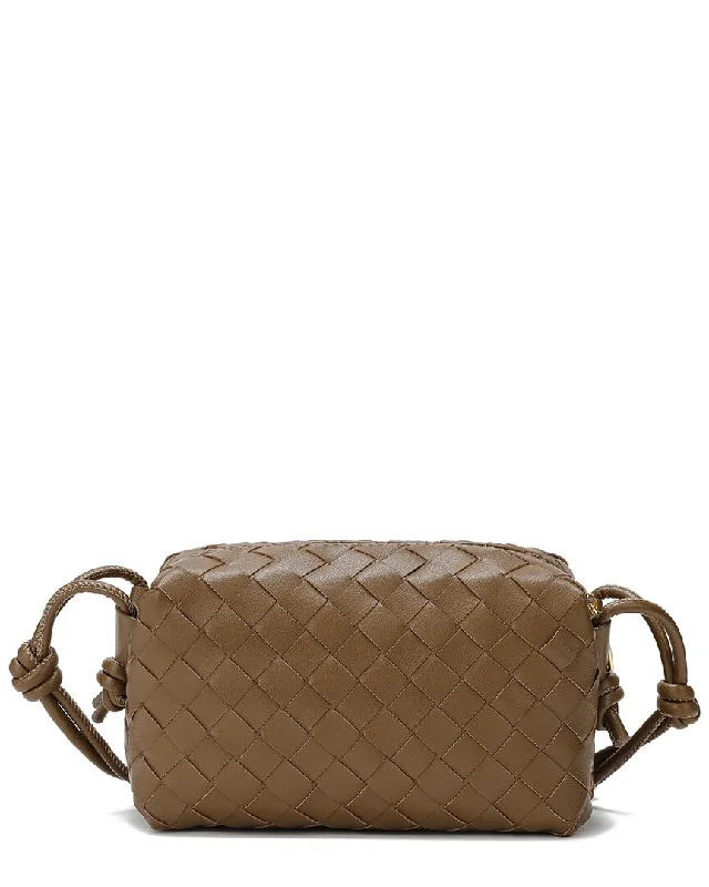 Women's Crossbody Bag with Chain Strap in Gold for a Glamorous TouchTiffany & Fred Paris Woven Leather Crossbody Women's Crossbody Bag with Chain Strap in Gold for a Glamorous TouchTiffany & Fred Paris Woven Leather Crossbody