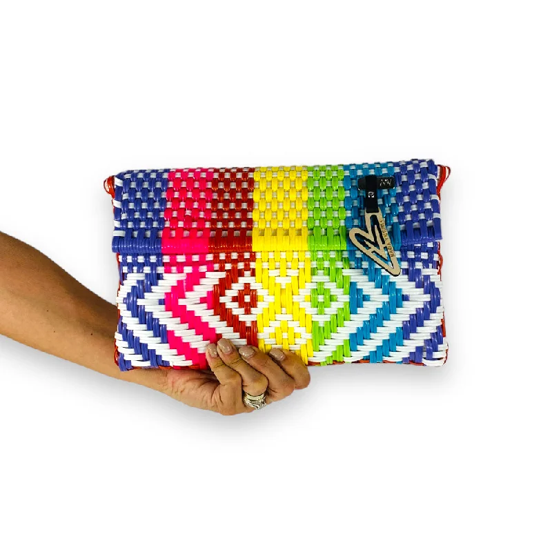 Women's Faux Fur Clutch in White for Winter BallsMaria Victoria | Tropical DI | Upcycled, Handwoven, Clutch Women's Faux Fur Clutch in White for Winter BallsMaria Victoria | Tropical DI | Upcycled, Handwoven, Clutch