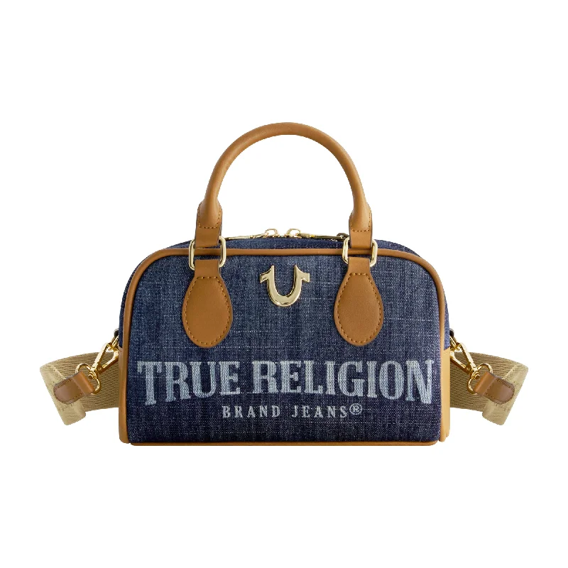 Waterproof Nylon Crossbody Bag in Navy Blue for Outdoor Hiking TripsTrue Religion Denim Logo Mini Satchel Crossbody Bag Waterproof Nylon Crossbody Bag in Navy Blue for Outdoor Hiking TripsTrue Religion Denim Logo Mini Satchel Crossbody Bag