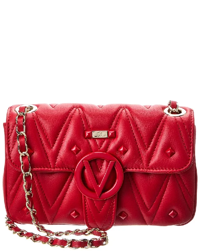 Plus - size Women's Crossbody Bag in Burgundy for Ample StorageValentino by Mario Valentino Amel Diamond Leather Crossbody Plus - size Women's Crossbody Bag in Burgundy for Ample StorageValentino by Mario Valentino Amel Diamond Leather Crossbody
