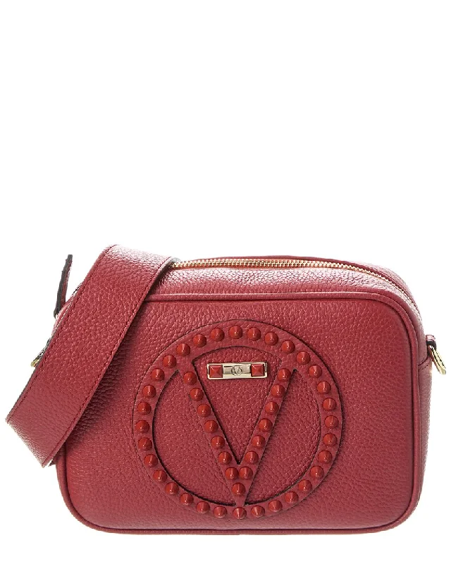 Metallic Crossbody Bag in Silver for New Year's Eve and Special CelebrationsValentino by Mario Valentino Mia Rock Leather Crossbody Metallic Crossbody Bag in Silver for New Year's Eve and Special CelebrationsValentino by Mario Valentino Mia Rock Leather Crossbody