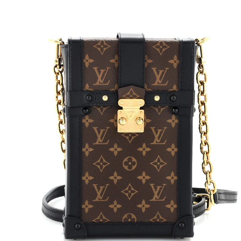 Metallic Crossbody Bag in Silver for New Year's Eve and Special CelebrationsVertical Trunk Pochette Monogram Canvas