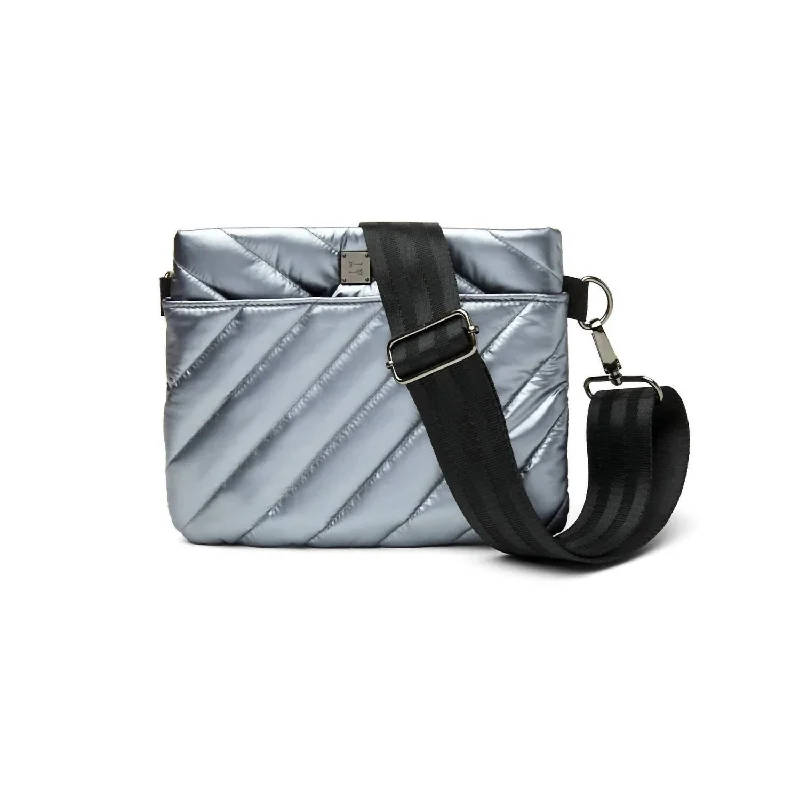 Women's Crossbody Bag with Chain Strap in Gold for a Glamorous TouchWomen's Diagonal 2.0 Bum Bag In Pearl Silver Women's Crossbody Bag with Chain Strap in Gold for a Glamorous TouchWomen's Diagonal 2.0 Bum Bag In Pearl Silver