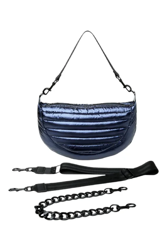 Women's Crossbody Bag with RFID - Blocking Pocket in Black for Safe TravelWomen's Elton Hobo Crossbody Bag In Pearl Midnight Women's Crossbody Bag with RFID - Blocking Pocket in Black for Safe TravelWomen's Elton Hobo Crossbody Bag In Pearl Midnight