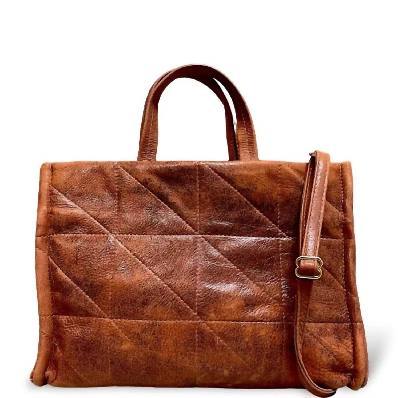 Women's Crossbody Bag with Adjustable Strap in Orange for Customizable ComfortWomen's Jane Satchel Bag In Whiskey