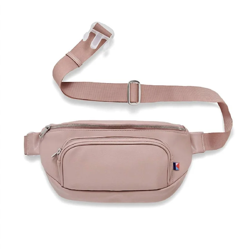 Metallic Crossbody Bag in Silver for New Year's Eve and Special CelebrationsWomen's Vegan Leather Fanny Pack Bag In Blush Metallic Crossbody Bag in Silver for New Year's Eve and Special CelebrationsWomen's Vegan Leather Fanny Pack Bag In Blush